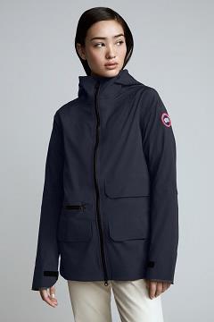 Chamarras Canada Goose Mujer Mexico - Pacifica Chubasquero Azul Marino ZM1942503